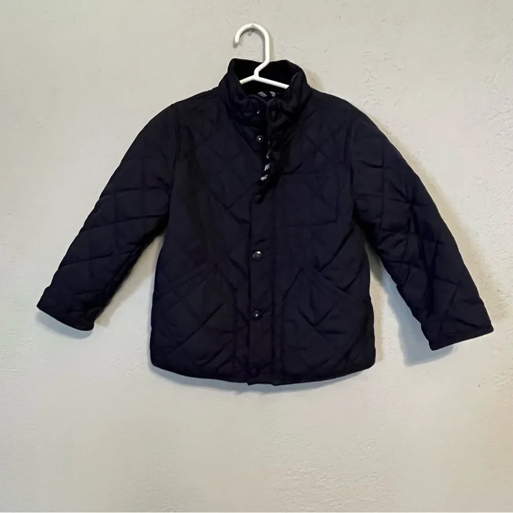 Crewcuts Navy Blue Quilted Puffer Jacket